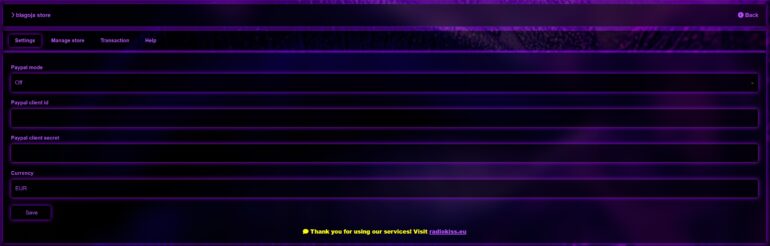Store (PayPal)