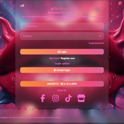 One More Kiss (Login Page)